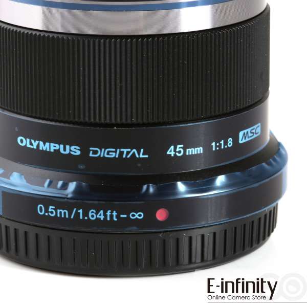 Buy Olympus M.ZUIKO DIGITAL ED 45mm f/1.8 Lens (Black) - E-Infinity